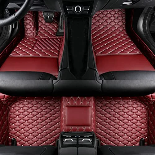 Floor mats in Wine red