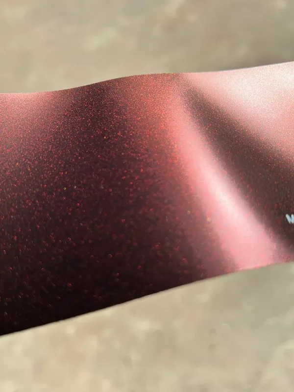 Paradox Supreme Color PPF in Matte Charm Red — a length of the film
