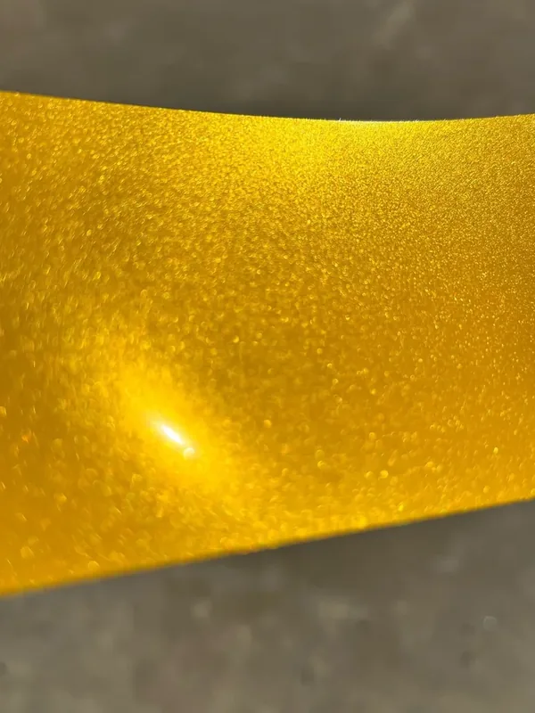 Paradox Supreme Color PPF in Radiant Harvest Yellow — a length of the film
