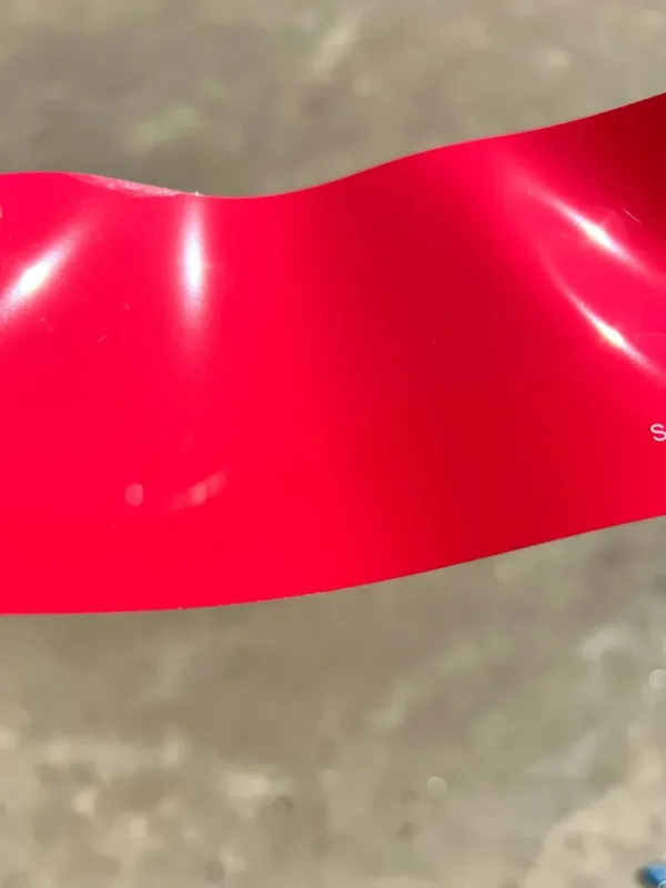 Paradox Supreme Color PPF in Strawberry Red — a length of the film