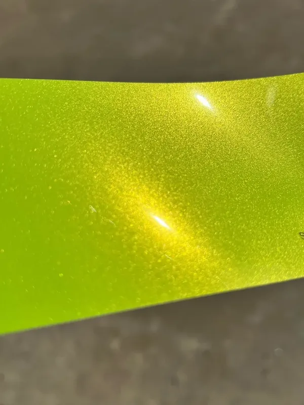 Paradox Supreme Color PPF in Sunbeam Yellow Green — a length of the film