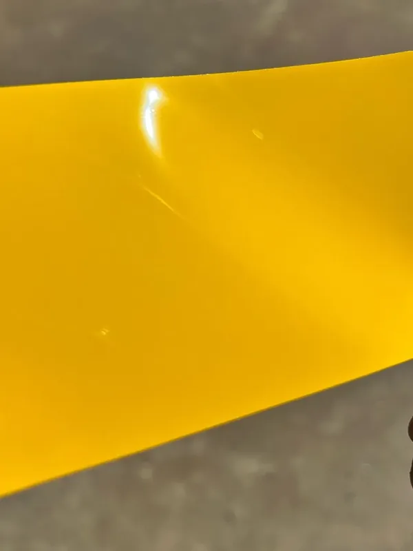Paradox Supreme Color PPF in Urban Signal Yellow — a length of the film
