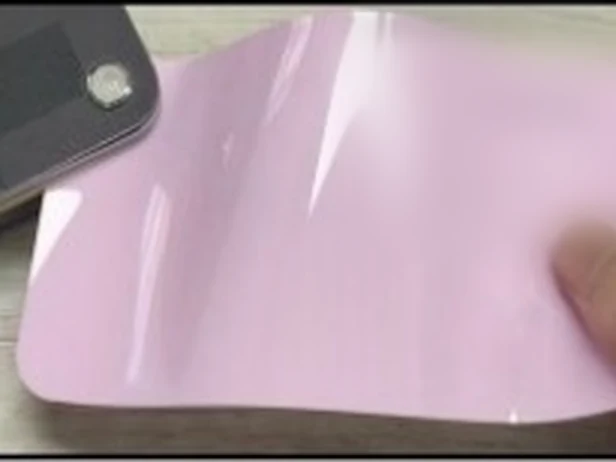 TeslaWrapper Space Film in Blush Pink