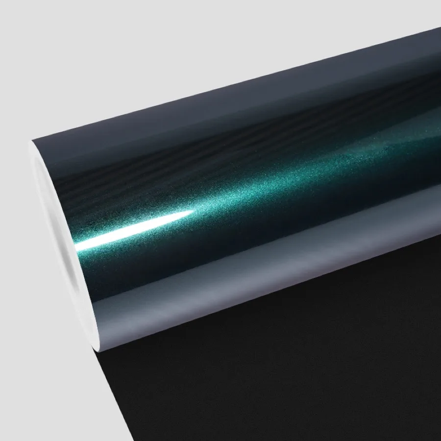 TeslaWrapper Space Film in British Green