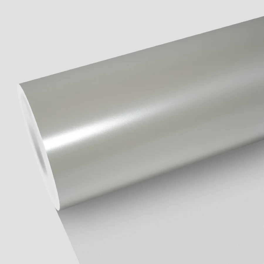 TeslaWrapper Space Film in Ceramic White