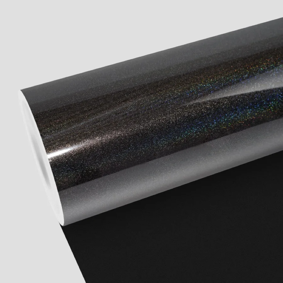 TeslaWrapper Space Film in Colorful Laser Black