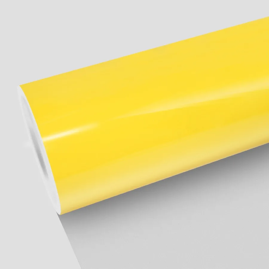 TeslaWrapper Space Film in Corn Yellow