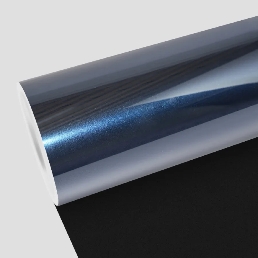 TeslaWrapper Space Film in Gloss Metal Midnight Cyan