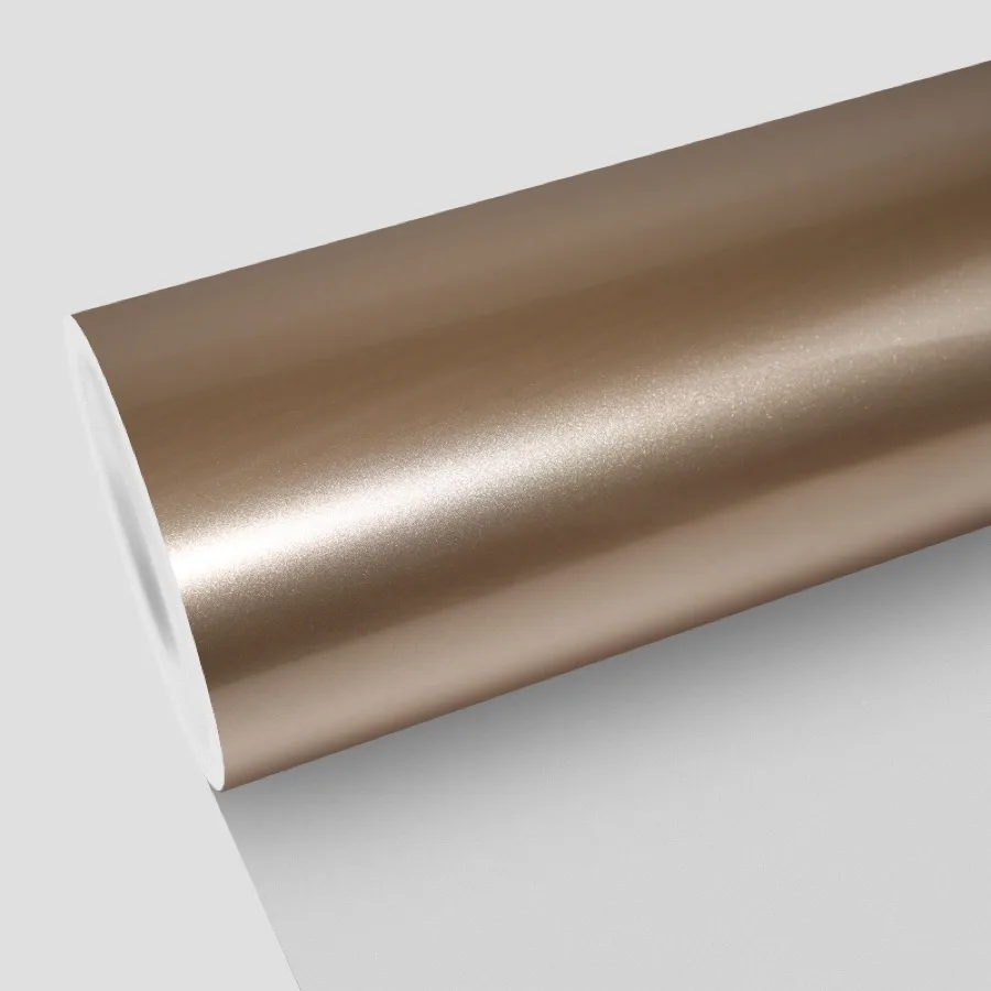 TeslaWrapper Space Film in Gloss Metallic Champagne Gold