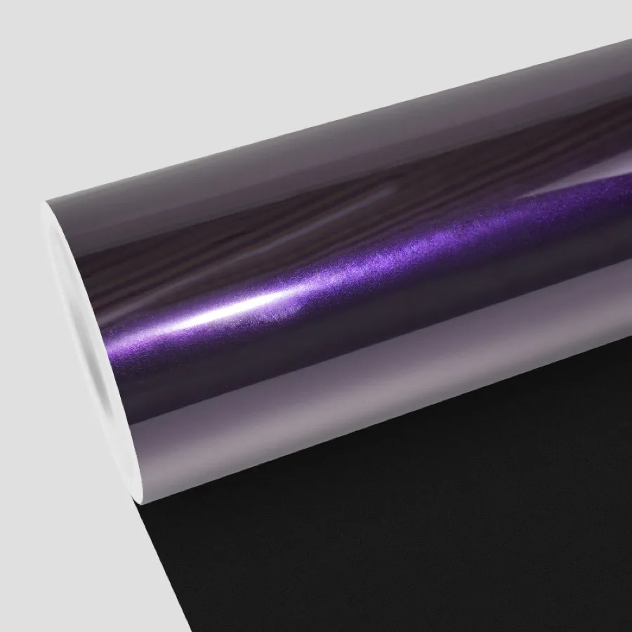 TeslaWrapper Space Film in Gloss Metallic Midnight Purple