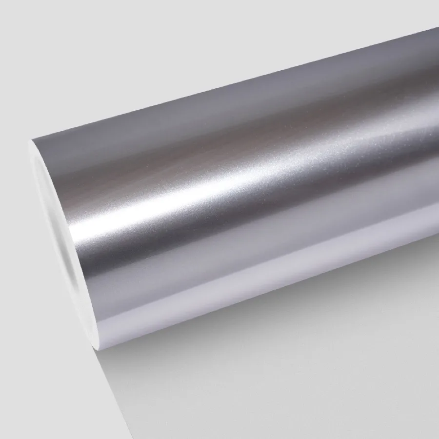 TeslaWrapper Space Film in Liquid Metal Silver