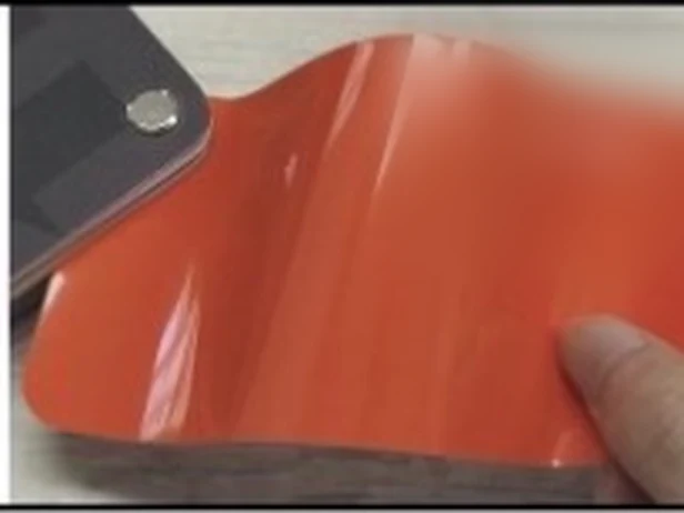 TeslaWrapper Space Film in Orange