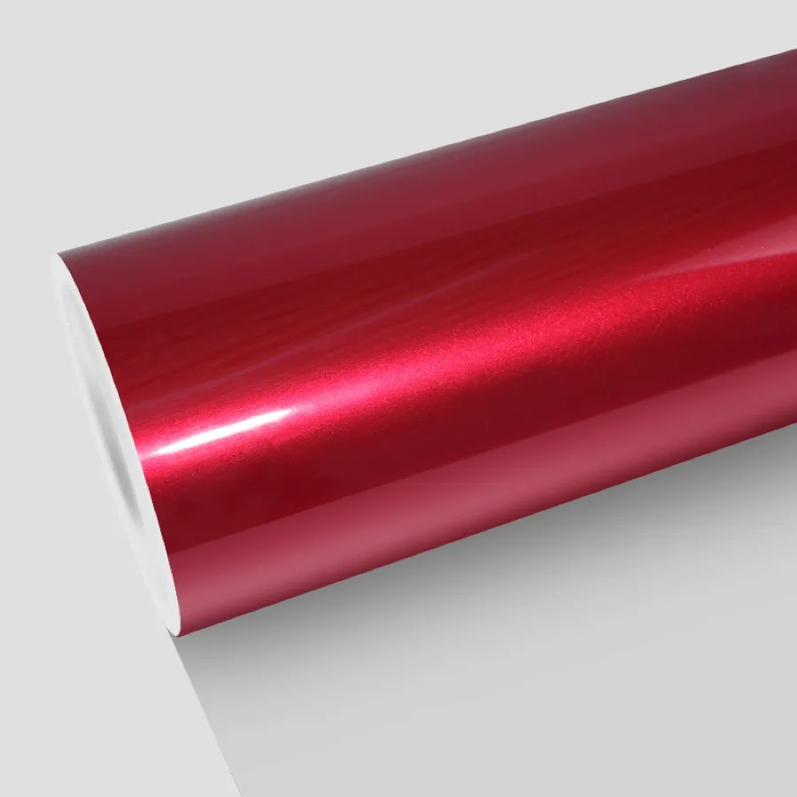 TeslaWrapper Space Film in Soul Red
